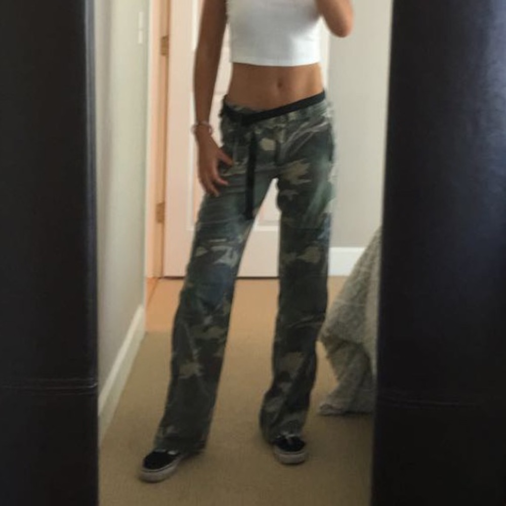 Low Rise Camo Pants